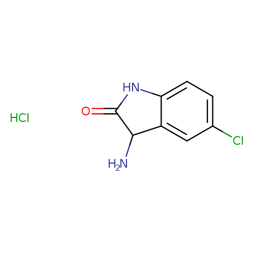 O=C1Nc2c(C1N)cc(cc2)Cl.Cl