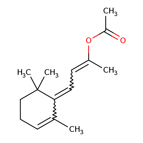 CC(=O)OC(=CC=C1C(=CCCC1(C)C)C)C