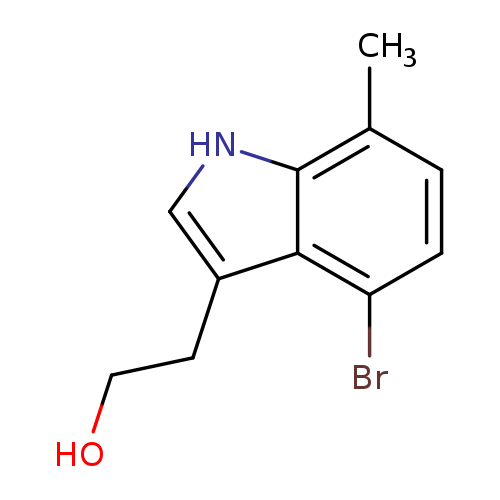 Cc1ccc(c2c1[nH]cc2CCO)Br