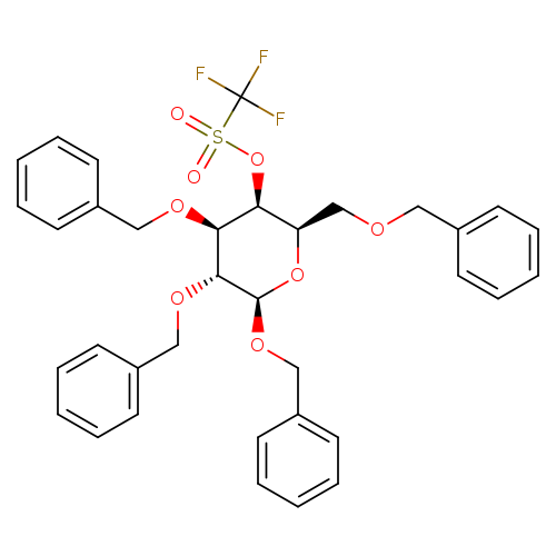 O=S(=O)(C(F)(F)F)O[C@H]1[C@@H](COCc2ccccc2)O[C@H]([C@@H]([C@H]1OCc1ccccc1)OCc1ccccc1)OCc1ccccc1