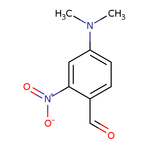 O=Cc1ccc(cc1[N+](=O)[O-])N(C)C