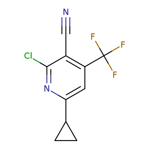 N#Cc1c(Cl)nc(cc1C(F)(F)F)C1CC1