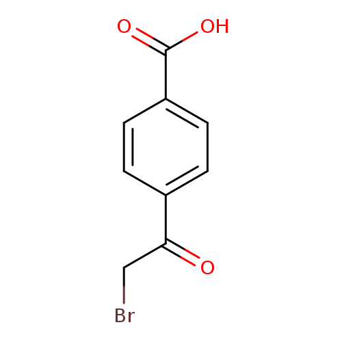 BrCC(=O)c1ccc(cc1)C(=O)O