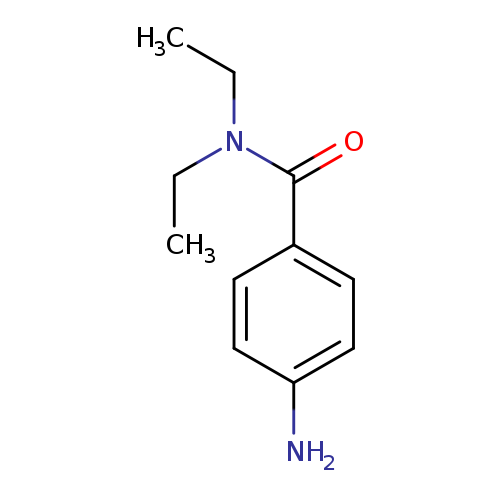 CCN(C(=O)c1ccc(cc1)N)CC