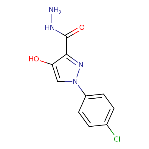 NNC(=O)c1nn(cc1O)c1ccc(cc1)Cl
