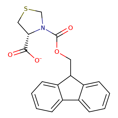 [O-]C(=O)[C@@H]1CSCN1C(=O)OCC1c2ccccc2c2c1cccc2