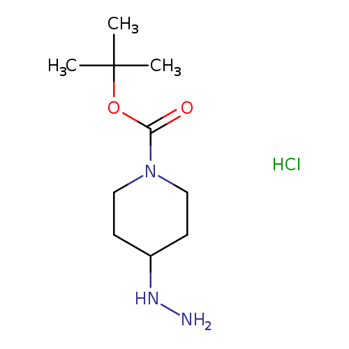 NNC1CCN(CC1)C(=O)OC(C)(C)C.Cl