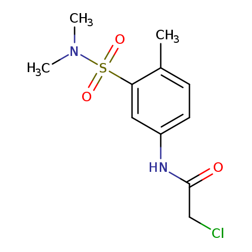ClCC(=O)Nc1ccc(c(c1)S(=O)(=O)N(C)C)C