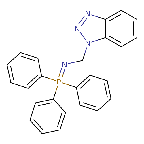 c1ccc(cc1)P(=NCn1nnc2c1cccc2)(c1ccccc1)c1ccccc1