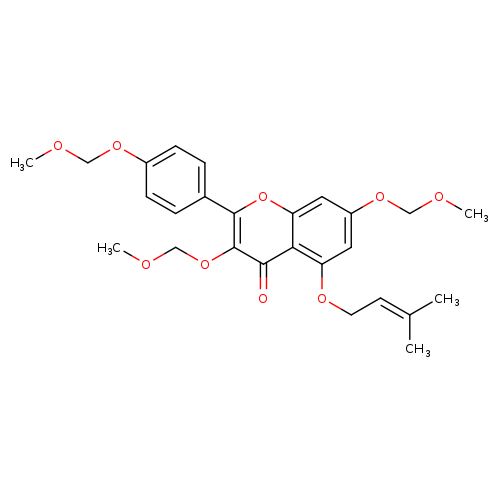 COCOc1c(oc2c(c1=O)c(OCC=C(C)C)cc(c2)OCOC)c1ccc(cc1)OCOC