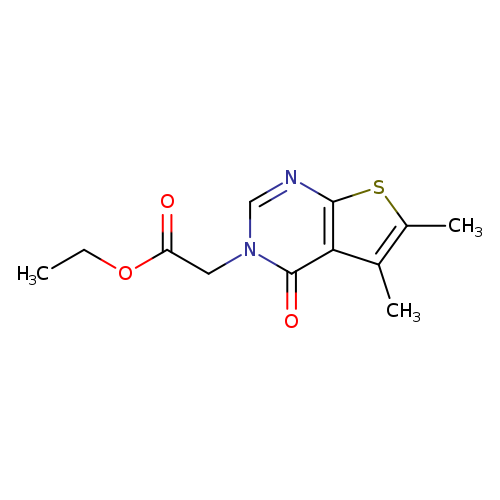 CCOC(=O)Cn1cnc2c(c1=O)c(C)c(s2)C