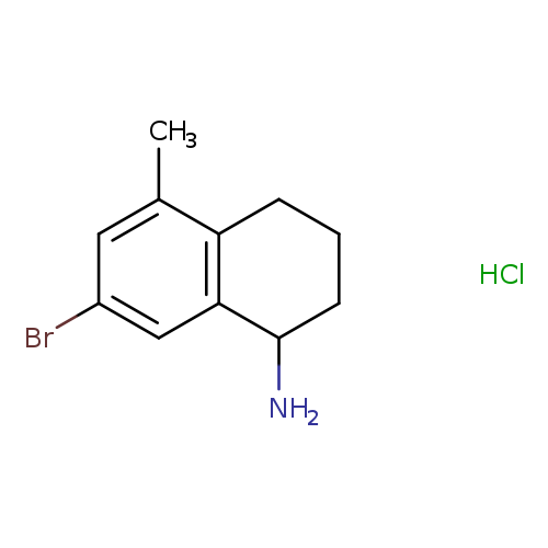 Brc1cc2C(N)CCCc2c(c1)C.Cl