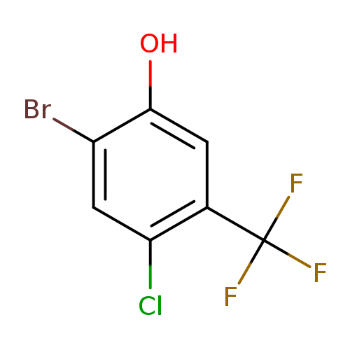 Clc1cc(Br)c(cc1C(F)(F)F)O