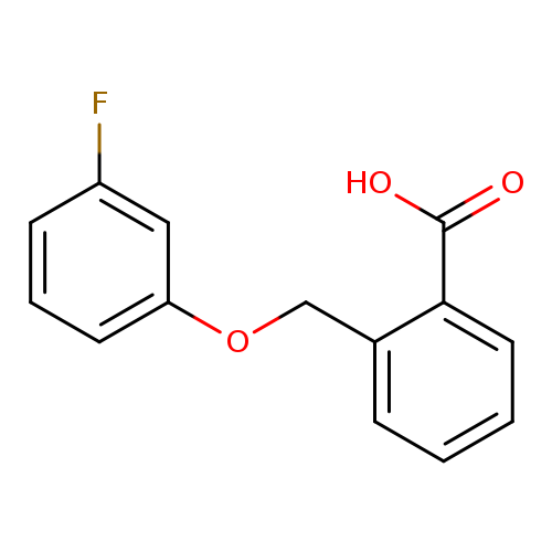 Fc1cccc(c1)OCc1ccccc1C(=O)O