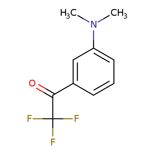 O=C(C(F)(F)F)c1cccc(c1)N(C)C