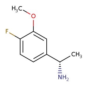 COc1cc(ccc1F)[C@@H](N)C