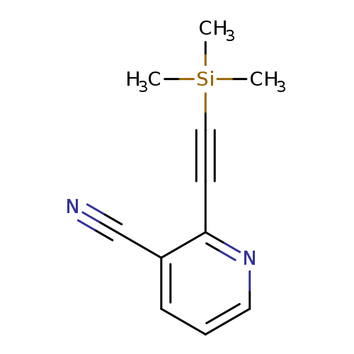 N#Cc1cccnc1C#C[Si](C)(C)C