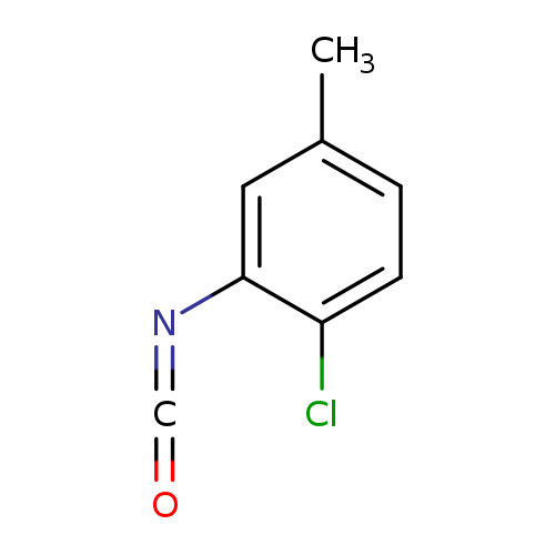 Cc1cc(N=C=O)c(cc1)Cl