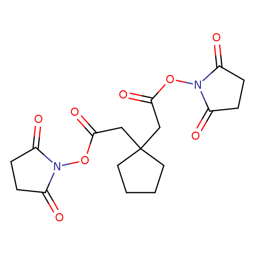 O=C(CC1(CCCC1)CC(=O)ON1C(=O)CCC1=O)ON1C(=O)CCC1=O