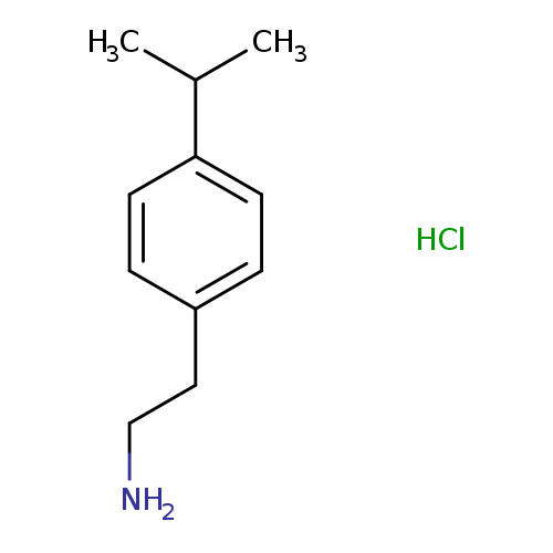 NCCc1ccc(cc1)C(C)C.Cl