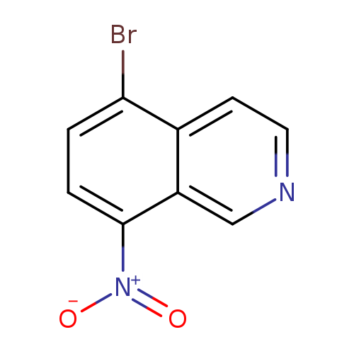 [O-][N+](=O)c1ccc(c2c1cncc2)Br