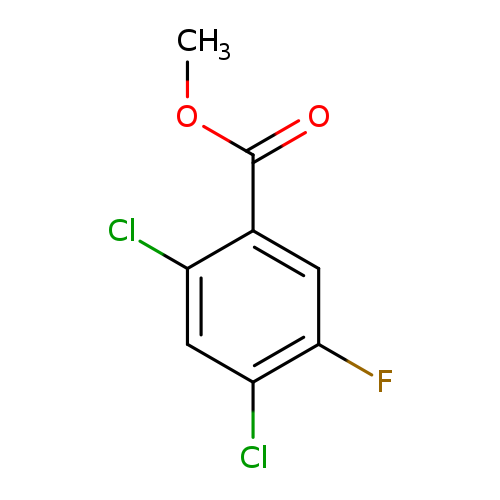 COC(=O)c1cc(F)c(cc1Cl)Cl