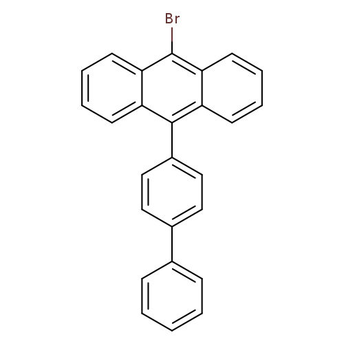 Brc1c2ccccc2c(c2c1cccc2)c1ccc(cc1)c1ccccc1
