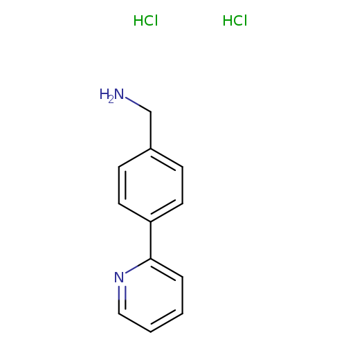 NCc1ccc(cc1)c1ccccn1.Cl.Cl