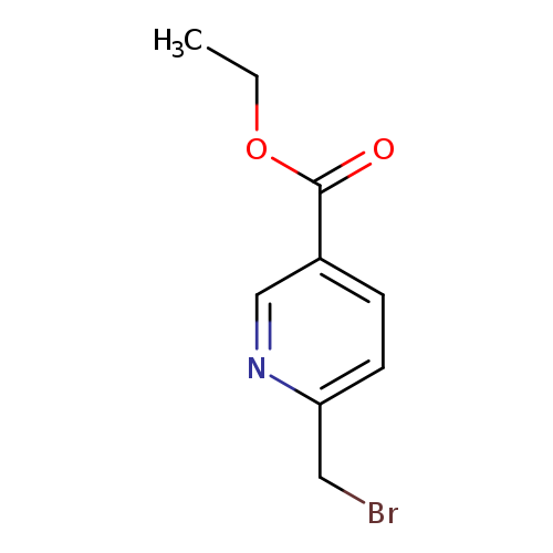 CCOC(=O)c1ccc(nc1)CBr