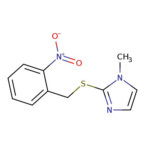 [O-][N+](=O)c1ccccc1CSc1nccn1C
