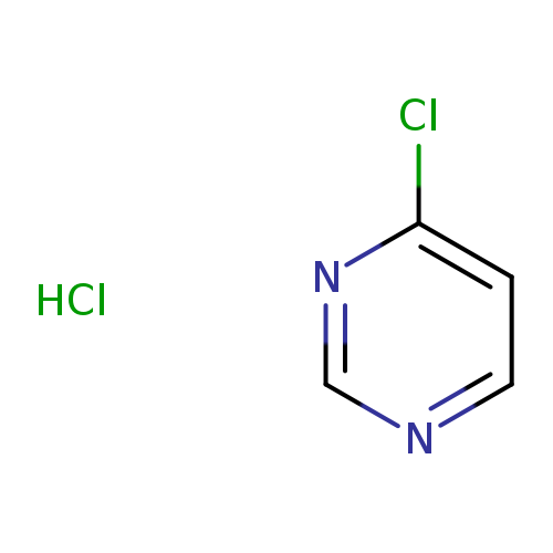 Clc1ccncn1.Cl