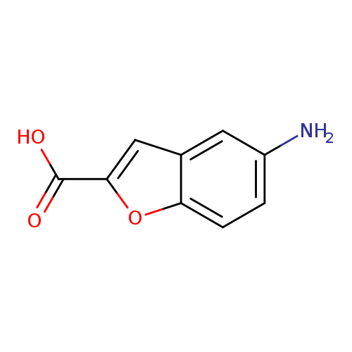 Nc1ccc2c(c1)cc(o2)C(=O)O