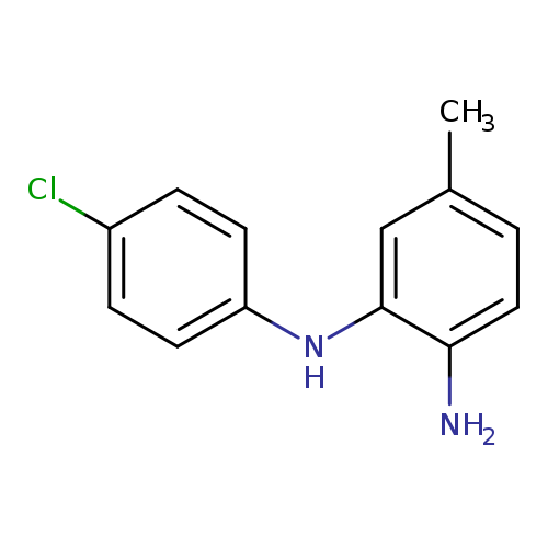 Clc1ccc(cc1)Nc1cc(C)ccc1N