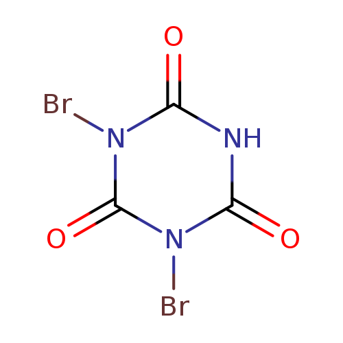 O=c1n(Br)c(=O)[nH]c(=O)n1Br