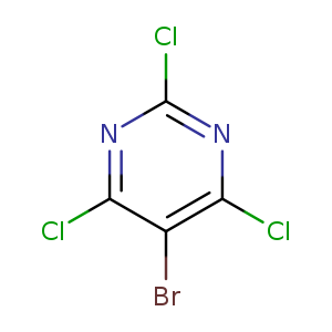 Clc1nc(Cl)c(c(n1)Cl)Br