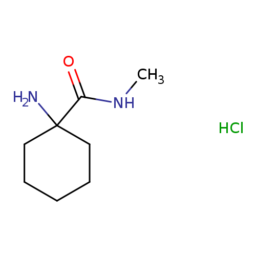 CNC(=O)C1(N)CCCCC1.Cl
