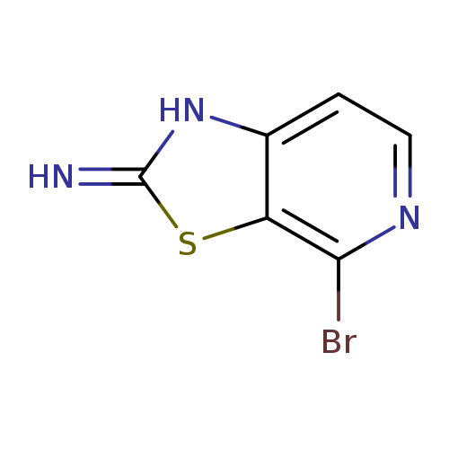 N=c1sc2c([nH]1)ccnc2Br