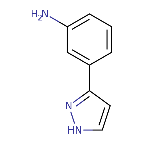 Nc1cccc(c1)c1n[nH]cc1