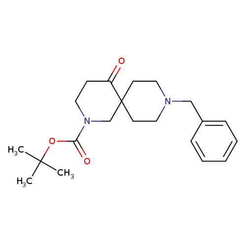 O=C(N1CCC(=O)C2(C1)CCN(CC2)Cc1ccccc1)OC(C)(C)C