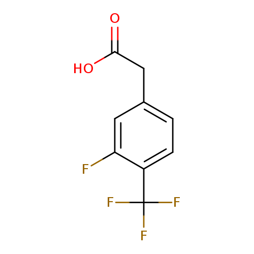 OC(=O)Cc1ccc(c(c1)F)C(F)(F)F