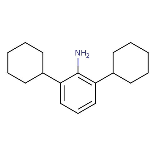 Nc1c(cccc1C1CCCCC1)C1CCCCC1