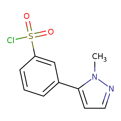 Cn1nccc1c1cccc(c1)S(=O)(=O)Cl