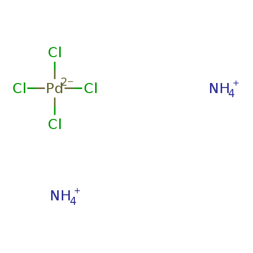 Cl[Pd-2](Cl)(Cl)Cl.[NH4+].[NH4+]