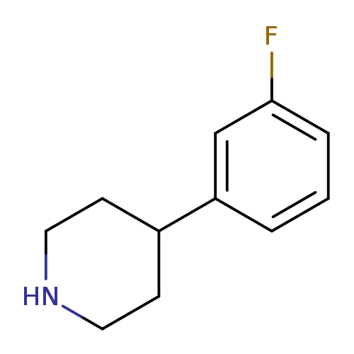 Fc1cccc(c1)C1CCNCC1