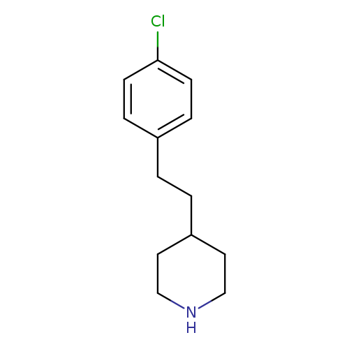 Clc1ccc(cc1)CCC1CCNCC1
