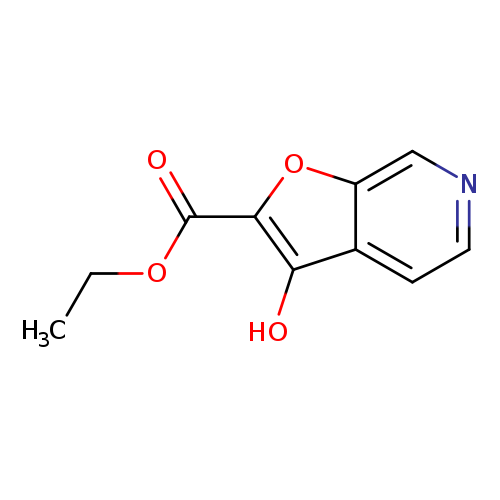 CCOC(=O)c1oc2c(c1O)ccnc2