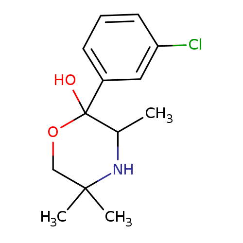 Clc1cccc(c1)C1(O)OCC(NC1C)(C)C