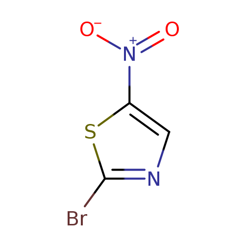 [O-][N+](=O)c1cnc(s1)Br