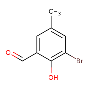 O=Cc1cc(C)cc(c1O)Br