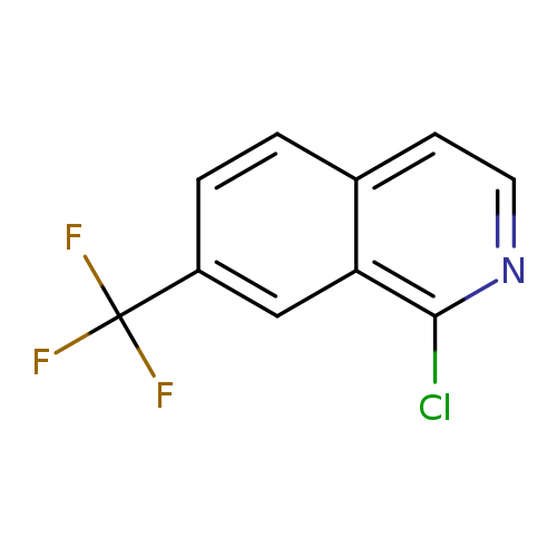 Clc1nccc2c1cc(cc2)C(F)(F)F